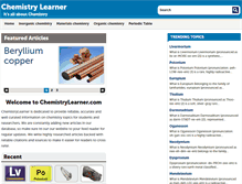 Tablet Screenshot of chemistrylearner.com